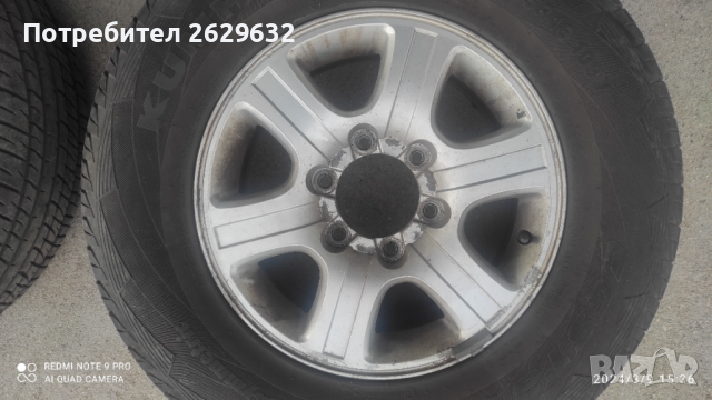 Джанти16"6x139.7, снимка 3 - Гуми и джанти - 44687258