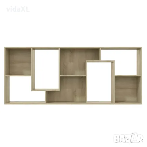 vidaXL Библиотека, дъб сонома, 67x24x161 см, инженерно дърво, снимка 7 - Етажерки - 56147739