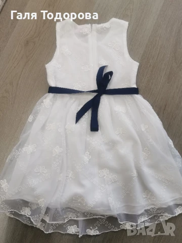 Рокля дантела с коланче 6год