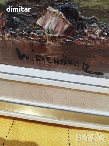 Планински пейзаж картина масло върху платно , снимка 4 - Картини - 53874215