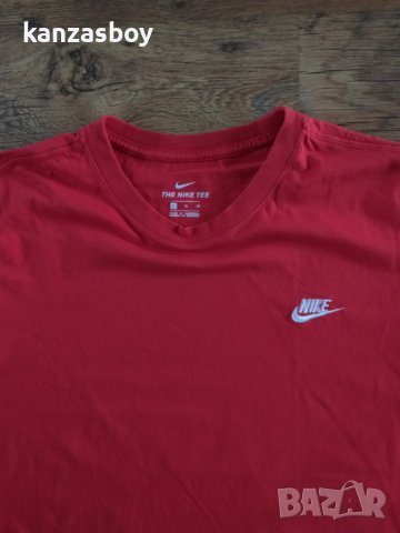 NIKE M NSW CLUB - страхотна мъжка тениска КАТО НОВА, снимка 3 - Тениски - 40075459