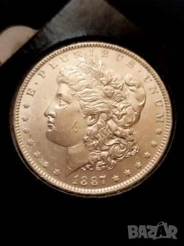 Морган долари UNC(1885 и1887), снимка 3 - Нумизматика и бонистика - 53734326