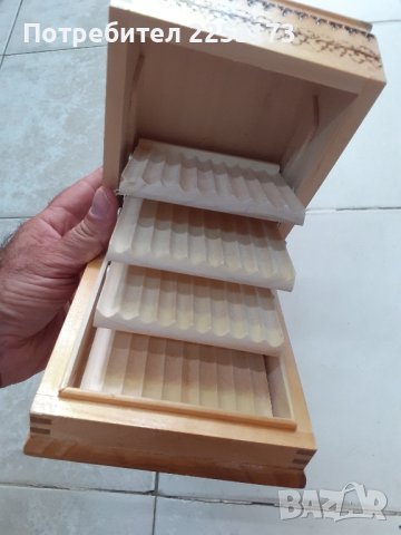 Дървена кутия за цигари на ,,Камъшит,, , снимка 1 - Декорация за дома - 41999643