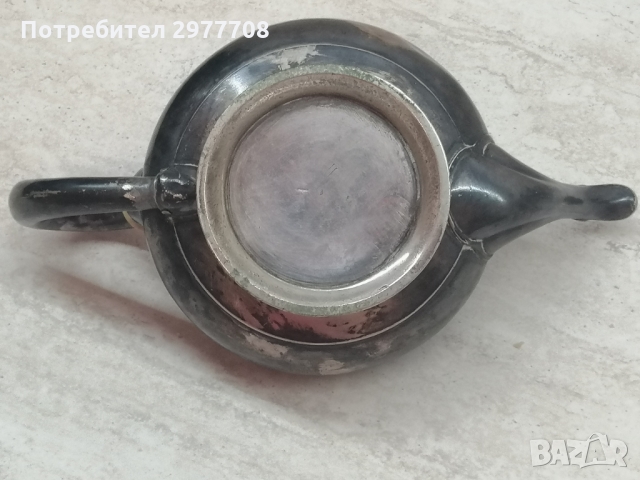 Античен сребърен чайник , снимка 3 - Антикварни и старинни предмети - 36063564