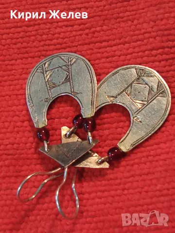 Старинни ВЪЗРОЖДЕНСКИ СРЕБЪРНИ ОБЕЦИ СРЕБРО ВИСОКА ПРОБА с МЪНИСТА РЪЧНА КУЮМДЖИЙСКА ИЗРАБОТКА 42933, снимка 15 - Антикварни и старинни предмети - 49866054