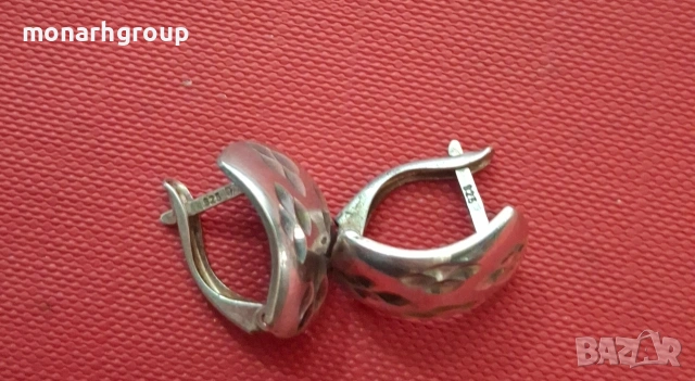 Сребърни обеци, снимка 3 - Обеци - 53618747