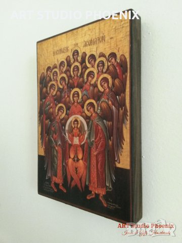 Икона Събор на Ангели icona Sabor na Angeli, снимка 3 - Икони - 14629082