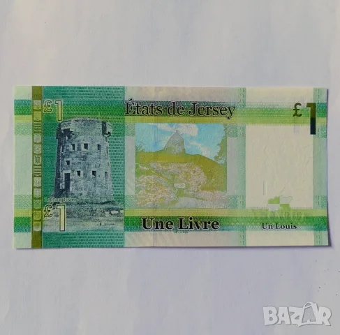 ДЖЪРСИ БАНКНОТА 1 ПАУНД, снимка 2 - Нумизматика и бонистика - 52104605
