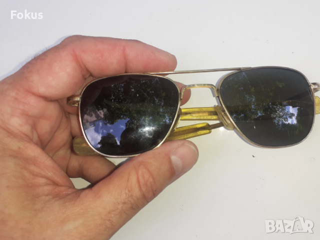 Американски пилотски очила American Optical 12K GF, снимка 2 - Антикварни и старинни предмети - 53276984