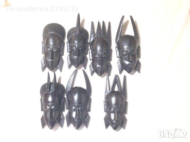 Африкански маски, снимка 2 - Антикварни и старинни предмети - 41693083