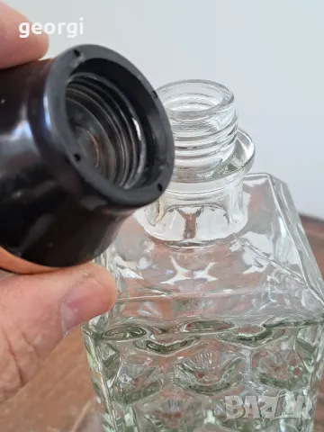 ретро стъклена бутилка за уиски гарафа   19/3, снимка 5 - Антикварни и старинни предмети - 49124283