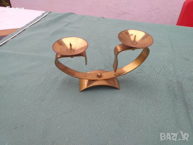 Стар метален руски свещник от 1971г