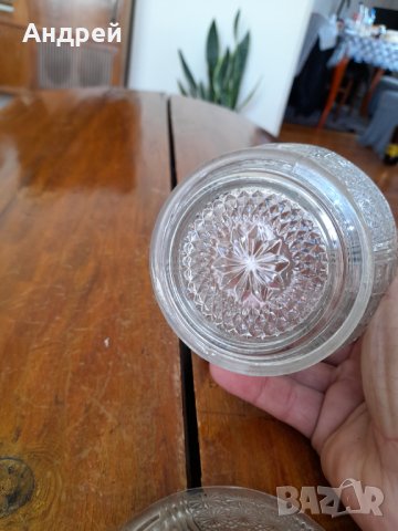 Стара стъклена захарница #5, снимка 6 - Други ценни предмети - 34176019