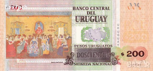 ❤️ ⭐ Уругвай 2019 200 песос UNC нова ⭐ ❤️, снимка 3 - Нумизматика и бонистика - 49369011