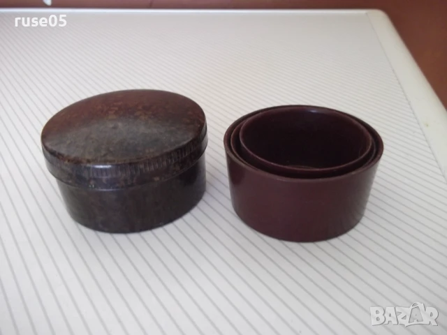 Чаша бакелитова от три сектора сгъваема от ранния соц, снимка 7 - Колекции - 51320044