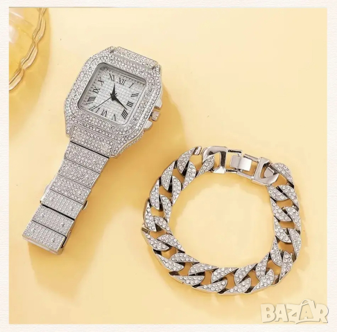 Масивен часовник с гривна, снимка 1