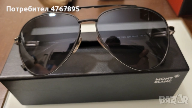 Оригинални слънчеви очила MontBlanc Mb702S 02B-59-13-140 нови, снимка 4 - Слънчеви и диоптрични очила - 53863733