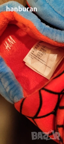 Пантофи спайдърмен на H&M, снимка 5 - Детски пантофи - 53284176