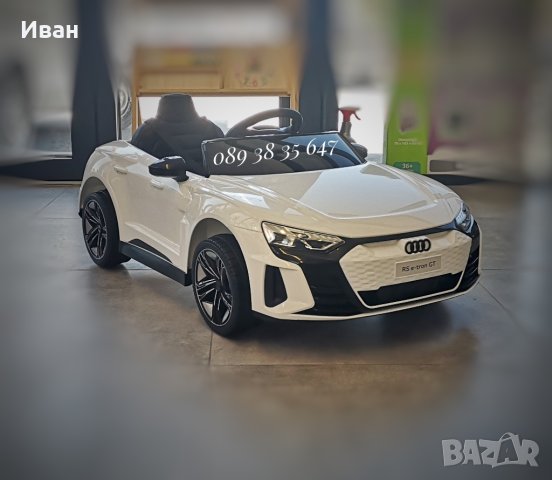 ТОП ЦЕНА!НОВО!Акумулаторна кола AUDI RS E-tron GT с меки гуми,12V батерия, снимка 3 - Детски велосипеди, триколки и коли - 39206483