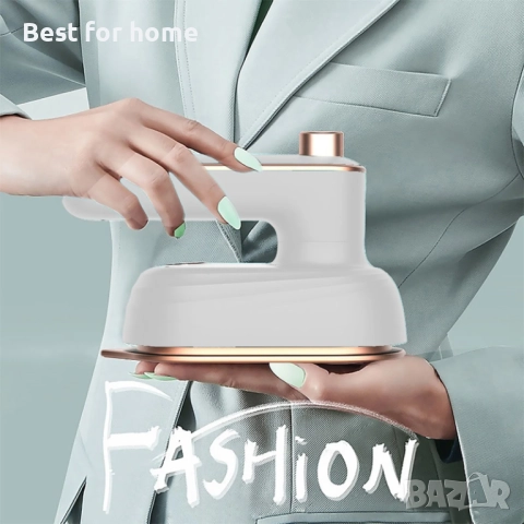 Въртяща се мини ютия  с пара,  , 2 в 1 -сухо и мокро гладене, снимка 6 - Ютии - 52602011