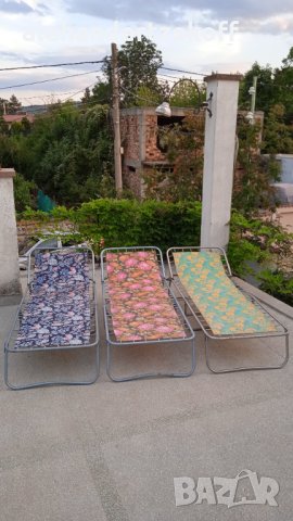 Шезлонг сгъваемо походно легло походни легла класически алуминиеви за градина риболов къмпинг, снимка 14 - Надуваеми легла - 19052491