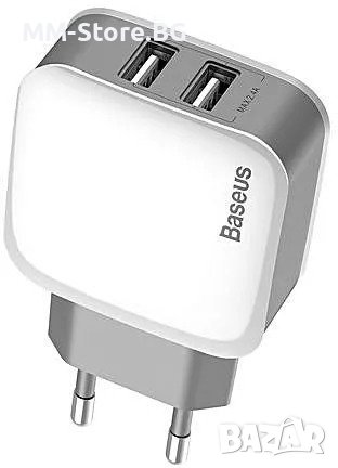 Baseus 2.4A Двойно USB зарядно
