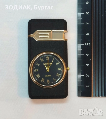 НОВА Газова Запалка с Часовник, снимка 5 - Запалки - 31198083
