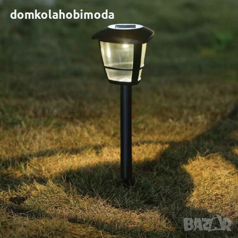  Соларна лампа с бяла светлина,55x15 см 