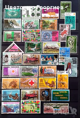Кения Уганда 80 бр.марки.  К.1, снимка 2 - Филателия - 49006536