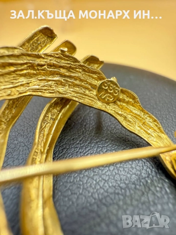 Златна брошка /333/, снимка 6 - Колиета, медальони, синджири - 51850700