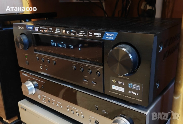 Denon AVR S750H 7.2 Dolby Atmos Bluetooth Wi-Fi HDMI USB Network 4K ресийвър за домашно кино , снимка 7 - Ресийвъри, усилватели, смесителни пултове - 52412361