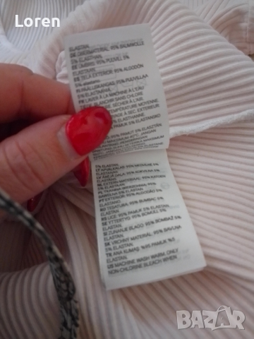 Дамска блузка рипс 💯 процента памук, снимка 7 - Тениски - 44574057