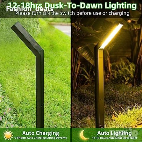 Нови 2 броя LED Водоустойчиви Слънчеви светлини на открито градина , снимка 3 - Соларни лампи - 41614708
