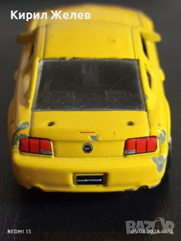 Метална количка FORD MUSTANG GT MADE IN CHINA за КОЛЕКЦИОНЕРИ 26001, снимка 3 - Колекции - 49369439