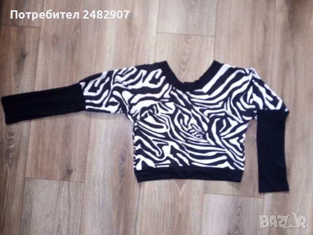 Къса дамска блуза, снимка 5 - Блузи с дълъг ръкав и пуловери - 40975626