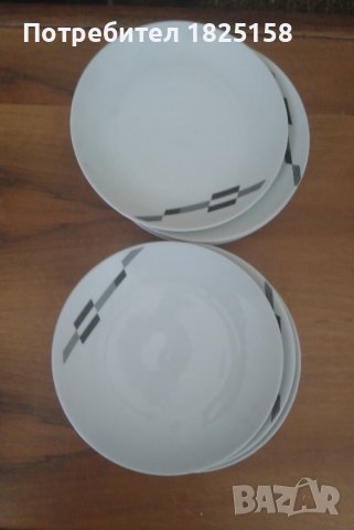 Чинии в бяло и черно 10 бр. с обща цена , снимка 3 - Чинии - 42561533