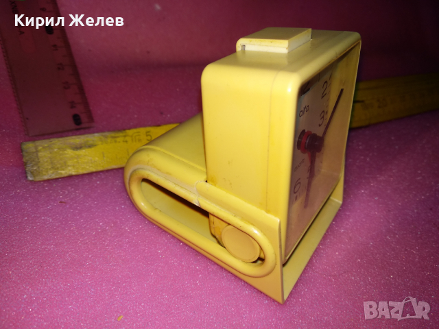 ALFA QUARTZ Стар КВАРЦОВ ТУРИСТИЧЕСКИ БУДИЛНИК ВИНТИДЖ МОДЕЛ 28552, снимка 6 - Антикварни и старинни предмети - 44540936