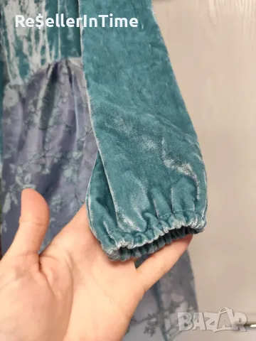 Детска официална рокля в синьо , снимка 6 - Детски рокли и поли - 48557575