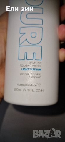 изкуствен тен Bondi Sands Pure Self tan foaming water light/medium 200ml, снимка 6 - Козметика за тяло - 42097522