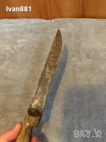 Автентичен кован овчарски нож, снимка 2 - Антикварни и старинни предмети - 50337663