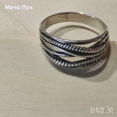 Сребърен пръстен мъжки 24мм (175), снимка 2 - Пръстени - 41691657