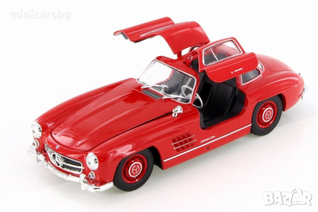 1:24 Метални колички: Mercedes-Benz 300 SL (Мерцедес-Бенц 300 СЛ), снимка 4 - Колекции - 44570136