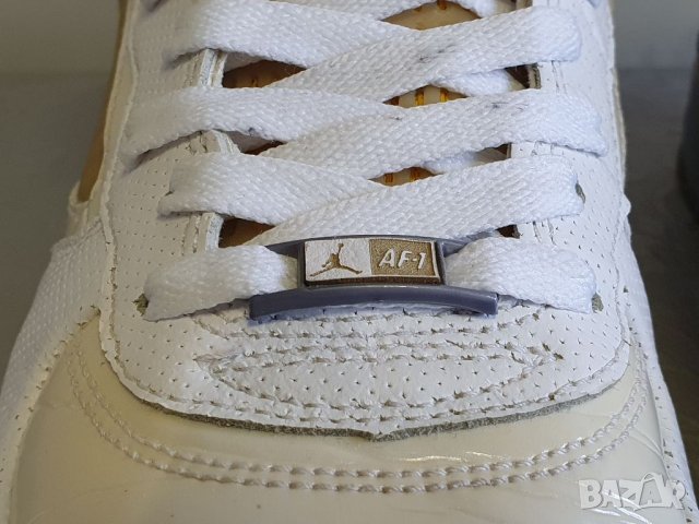 NIKE Air Force Jordan Fusion 5 White & Orange 44 номер , снимка 5 - Маратонки - 39065240