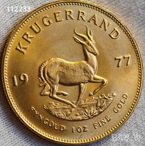 1 унция златна монета Кругерранд, Южна Африка, снимка 2 - Нумизматика и бонистика - 52882313
