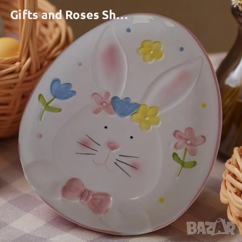 Великденски плата със Зайче, снимка 2 - Аксесоари за кухня - 53608515