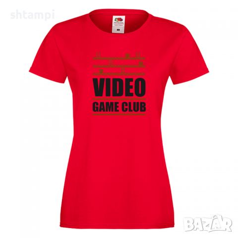 Дамска тениска Video Game Club, снимка 2 - Тениски - 36192953
