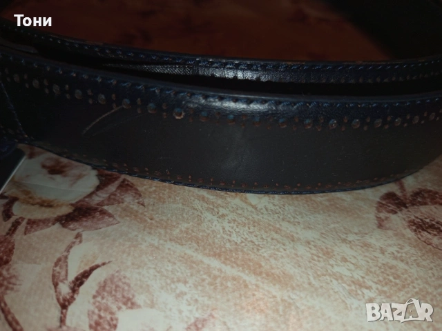 SELECTED MENSWEAR Нов Мъжки Колан Изцяло от Естествена Кожа с Етикет 120см., снимка 7 - Колани - 53486008