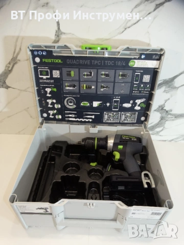 2025 - Festool TDC 18/4 - Четерискоростен винтоверт, снимка 8 - Винтоверти - 53588875
