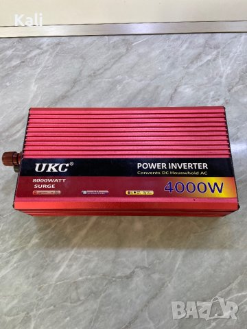 Инвертор, ukc преобразувател от 12V на 220V, 4000W, снимка 2 - Друга електроника - 42559362