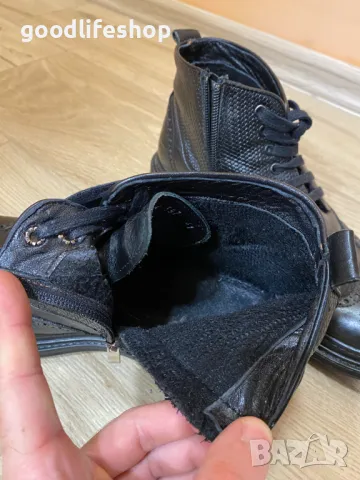 Мъжки боти от естествена кожа, снимка 2 - Мъжки боти - 44458768